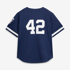Mariano Rivera New York Yankees Mitchell & Ness Cooperstown Collection Mesh Batting Practice Button-Up Jersey - Navy