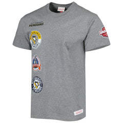 Pittsburgh Penguins Mitchell & Ness City Collection T-Shirt Heather Gray