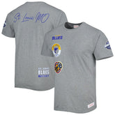 St. Louis Blues Mitchell & Ness City Collection T-Shirt Heather Gray