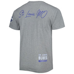 St. Louis Blues Mitchell & Ness City Collection T-Shirt Heather Gray