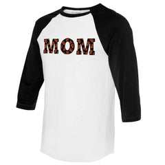 San Francisco Giants Tiny Turnip Women's Logo Mom 3/4-Sleeve Raglan T-Shirt White/Black