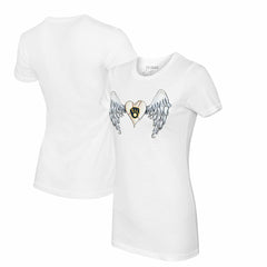 Milwaukee Brewers Tiny Turnip Women's Angel Wings T-Shirt White