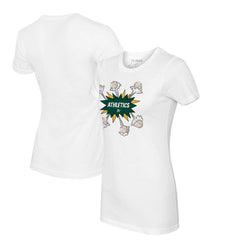 Athletics Tiny Turnip Women's Baseball Pow T-Shirt White