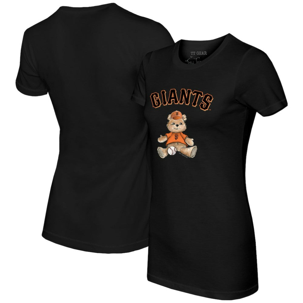San Francisco Giants Tiny Turnip Women's Teddy Boy T-Shirt Black
