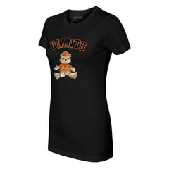 San Francisco Giants Tiny Turnip Women's Teddy Boy T-Shirt Black