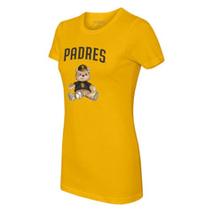 San Diego Padres Tiny Turnip Women's Teddy Boy T-Shirt Gold