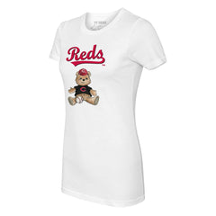 Cincinnati Reds Tiny Turnip Women's Teddy Boy T-Shirt White
