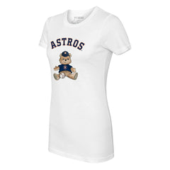 Houston Astros Tiny Turnip Women's Teddy Boy T-Shirt White