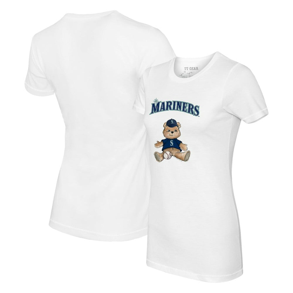Seattle Mariners Tiny Turnip Women's Teddy Boy T-Shirt White