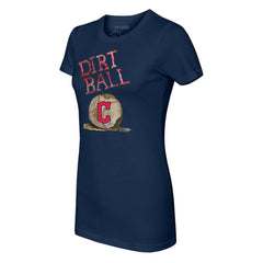 Cleveland Guardians Tiny Turnip Women's Dirt Ball T-Shirt Navy