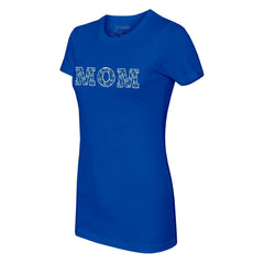 Kansas City Royals Tiny Turnip Women's Logo Mom T-Shirt Royal