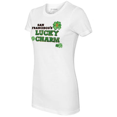 San Francisco Giants Tiny Turnip Women's Lucky Charm T-Shirt White