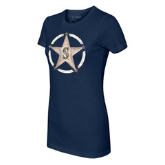 Seattle Mariners Tiny Turnip Women's Military Star T-Shirt Navy