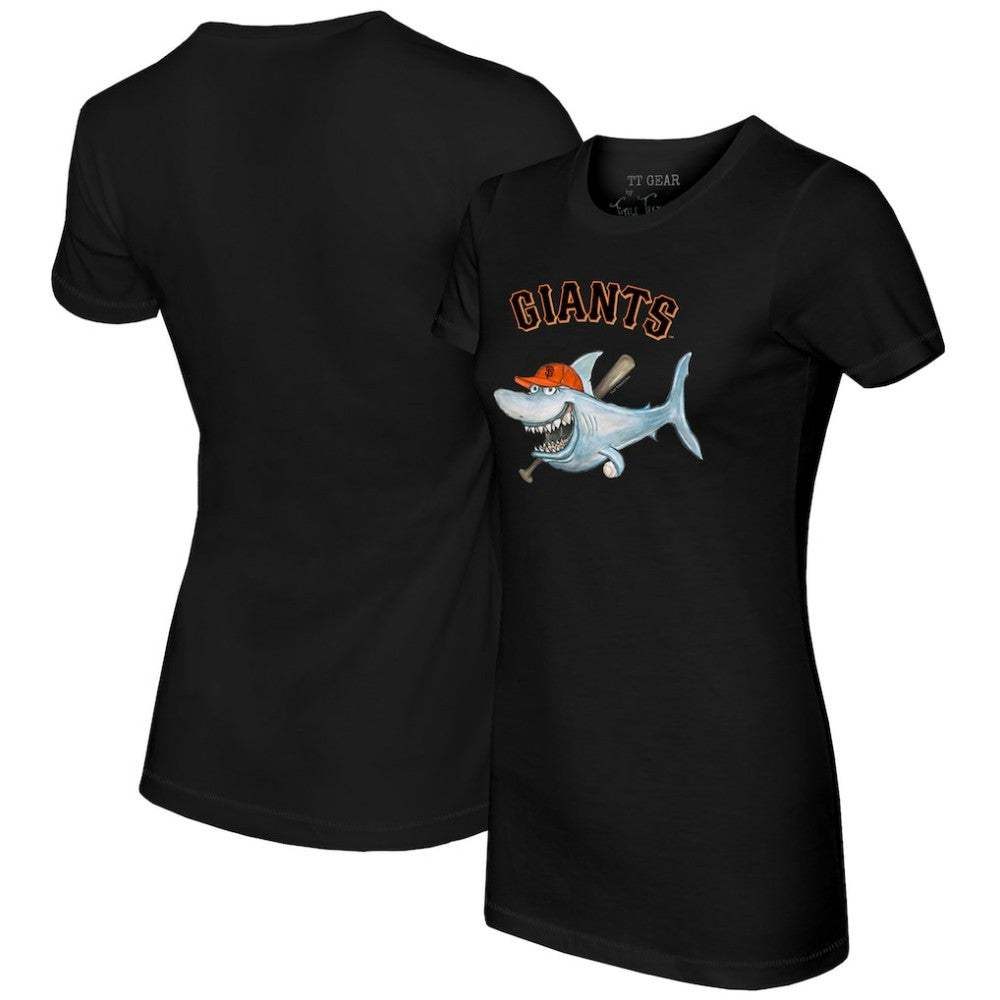 San Francisco Giants Tiny Turnip Women's Shark T-Shirt Black