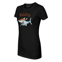 San Francisco Giants Tiny Turnip Women's Shark T-Shirt Black