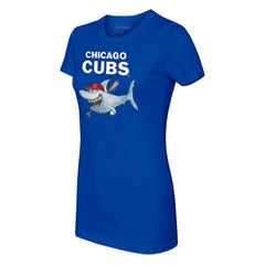 Chicago Cubs Tiny Turnip Women's Shark T-Shirt Royal