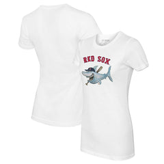 Boston Red Sox Tiny Turnip Women's Shark Logo T-Shirt White