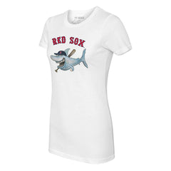 Boston Red Sox Tiny Turnip Women's Shark Logo T-Shirt White