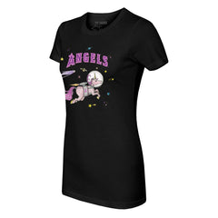 Los Angeles Angels Tiny Turnip Women's Space Unicorn T-Shirt Black