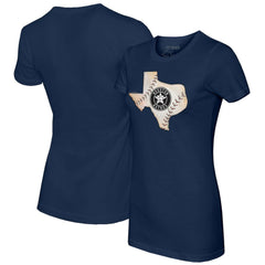 Houston Astros Tiny Turnip Women's State Outline T-Shirt Navy