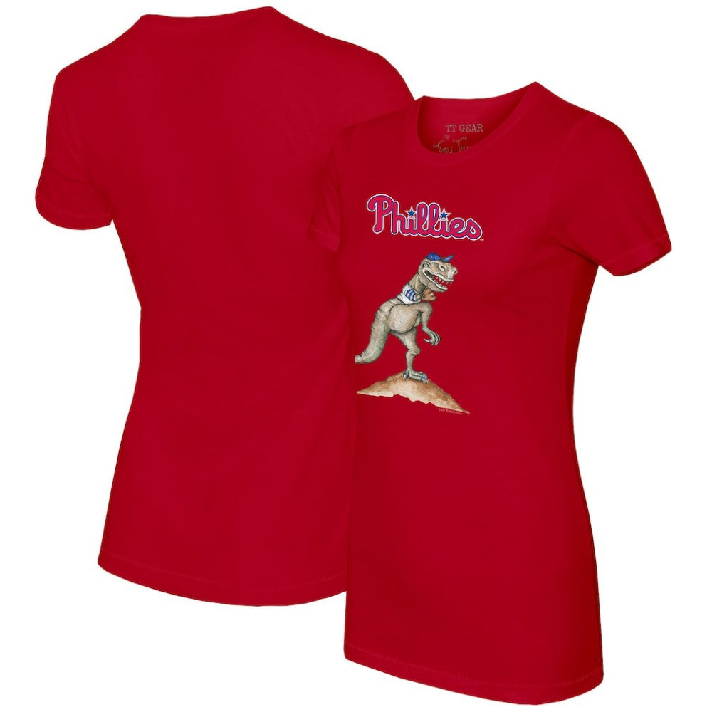 Philadelphia Phillies Tiny Turnip Women's TT Rex T-Shirt Red