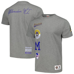 Milwaukee Brewers Cooperstown Collection City Collection T-Shirt Heather Gray | Mitchell & Ness