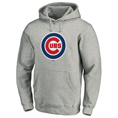 Chicago Cubs Official Team Logo Pullover Hoodie Gray