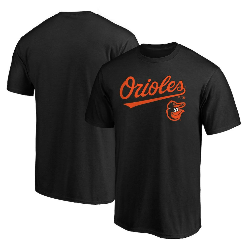 Baltimore Orioles Team Lock Up Wordmark T-Shirt Black