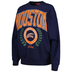 Houston Astros Women's Logo Lt 2.0 Pullover Sweatshirt Navy | Mitchell & Ness