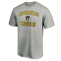Milwaukee Brewers Heart & Soul T-Shirt Heather Gray