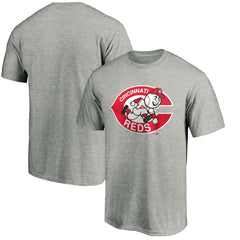 Cincinnati Reds Cooperstown Collection Forbes T-Shirt Heather Gray