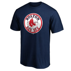 Boston Red Sox Cooperstown Collection Forbes Team Logo T-Shirt Navy