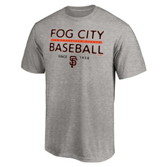 San Francisco Giants Fog City Baseball T-Shirt Heather Gray