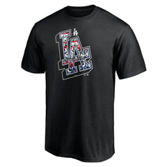 Los Angeles Dodgers Hometown Collection Tag T-Shirt Black
