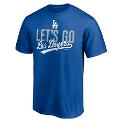 Los Angeles Dodgers Let's Go Los Doyers T-Shirt Royal
