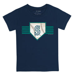 Seattle Mariners Tiny Turnip Youth Base Stripe T-Shirt Navy