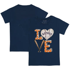 Houston Astros Tiny Turnip Youth Baseball Love T-Shirt Navy