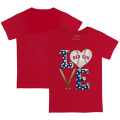 Boston Red Sox Tiny Turnip Youth Baseball Love T-Shirt Red