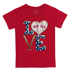 Boston Red Sox Tiny Turnip Youth Baseball Love T-Shirt Red
