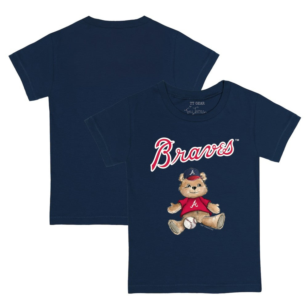 Atlanta Braves Tiny Turnip Youth Teddy Boy T-Shirt Navy