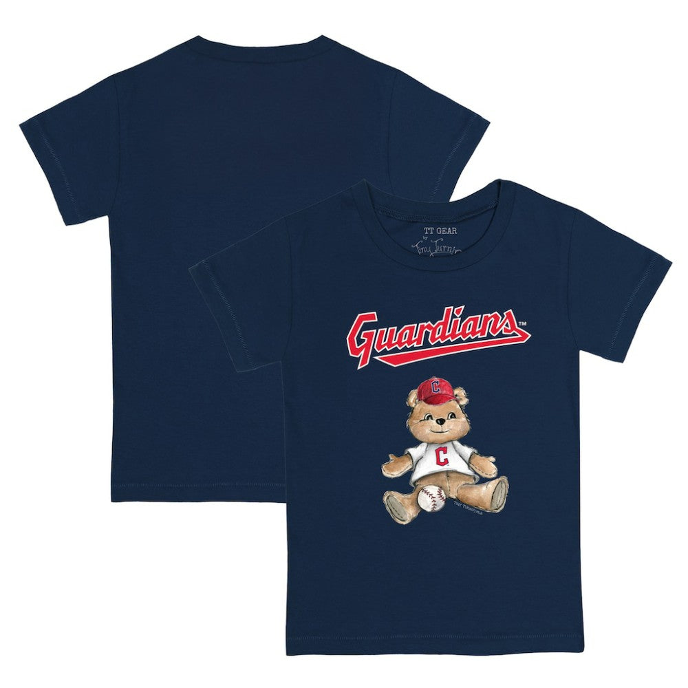 Cleveland Guardians Tiny Turnip Youth Teddy Boy T-Shirt Navy