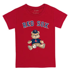 Boston Red Sox Tiny Turnip Youth Teddy Boy T-Shirt Red