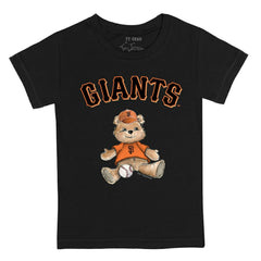San Francisco Giants Tiny Turnip Youth Teddy Boy T-Shirt Black