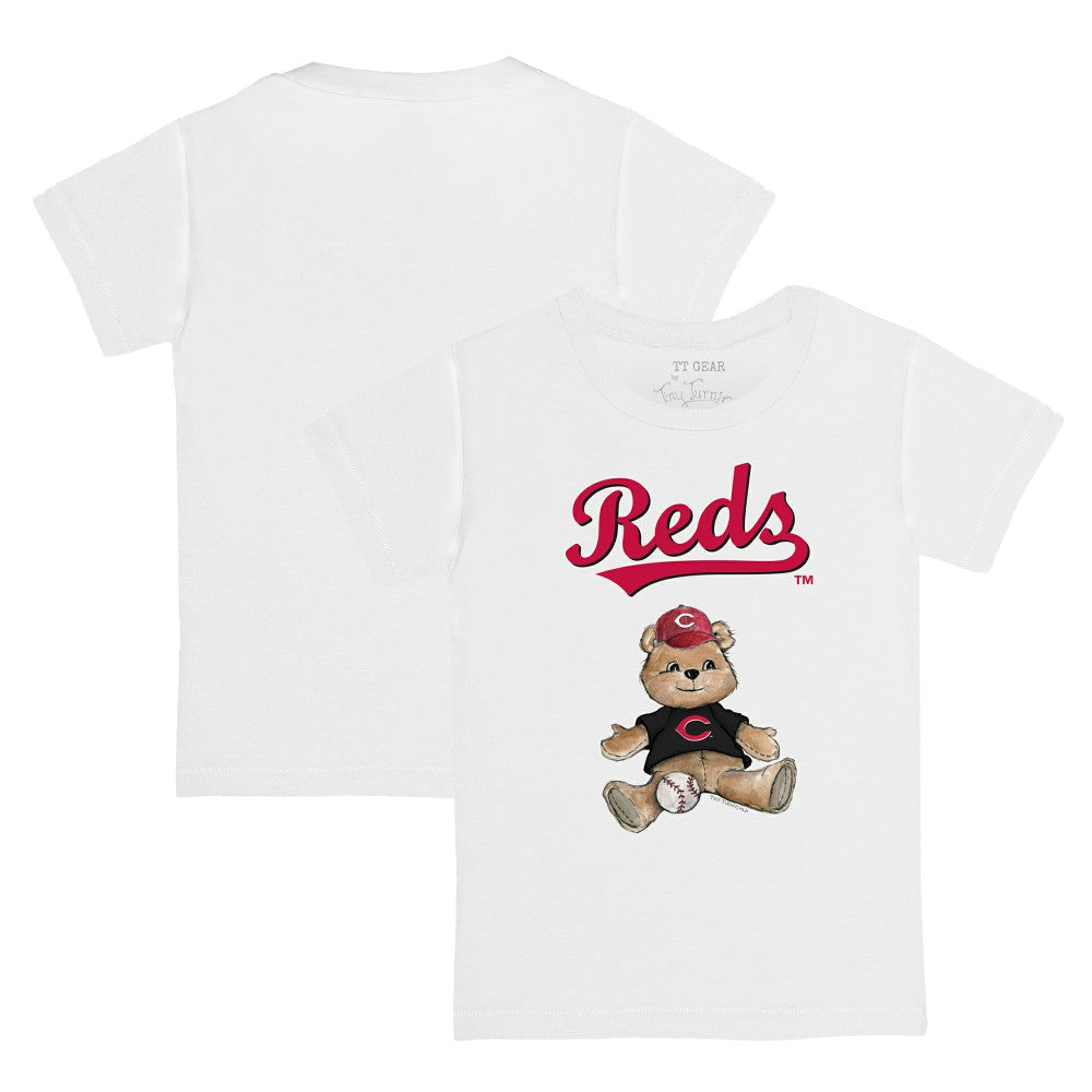 Cincinnati Reds Tiny Turnip Youth Teddy Boy T-Shirt White