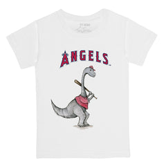 Los Angeles Angels Tiny Turnip Youth Bronto Logo T-Shirt White