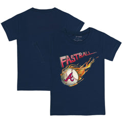 Atlanta Braves Tiny Turnip Youth Fastball T-Shirt Navy