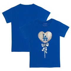 Los Angeles Dodgers Tiny Turnip Youth Heart Lolly T-Shirt Royal