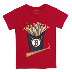 Boston Red Sox Tiny Turnip Youth Hot Bats T-Shirt Red