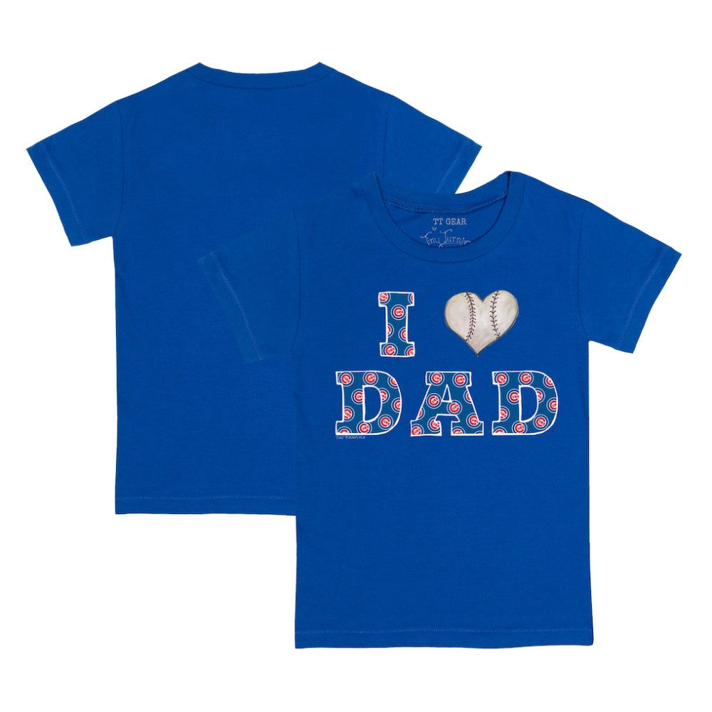 Chicago Cubs Tiny Turnip Youth I Love Dad T-Shirt Royal