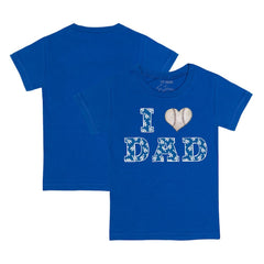 Los Angeles Dodgers Tiny Turnip Youth I Love Dad T-Shirt Royal